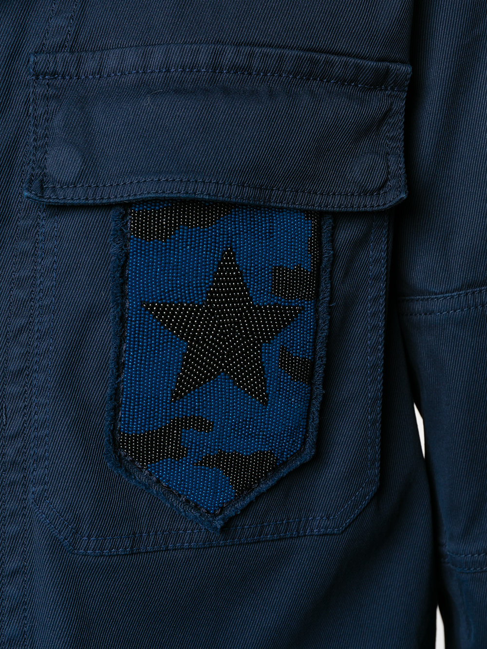 beaded badge jacket