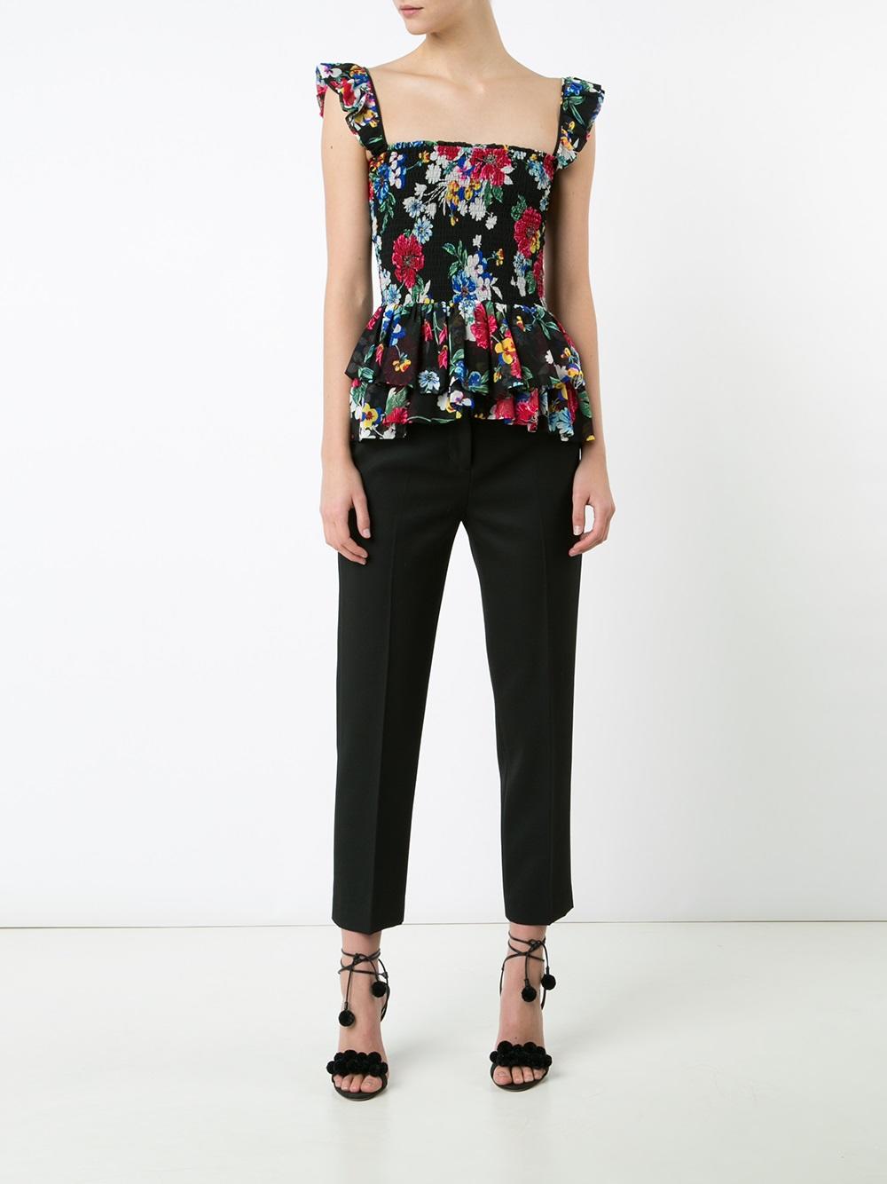 Luna Ruched Babydoll blouse