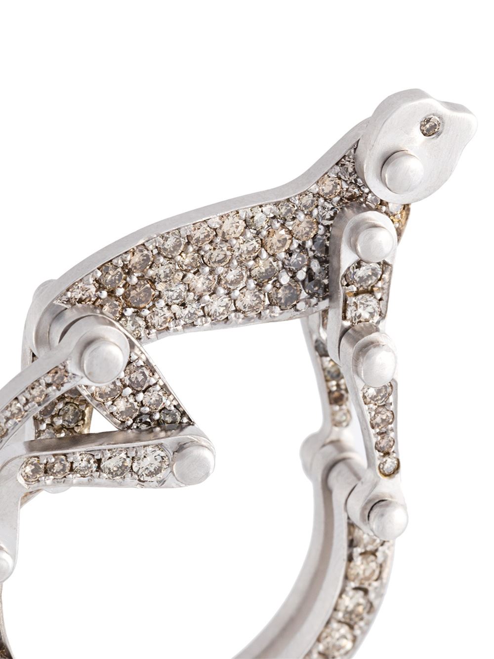 adjustable 'Articulated Monkey' diamond ring