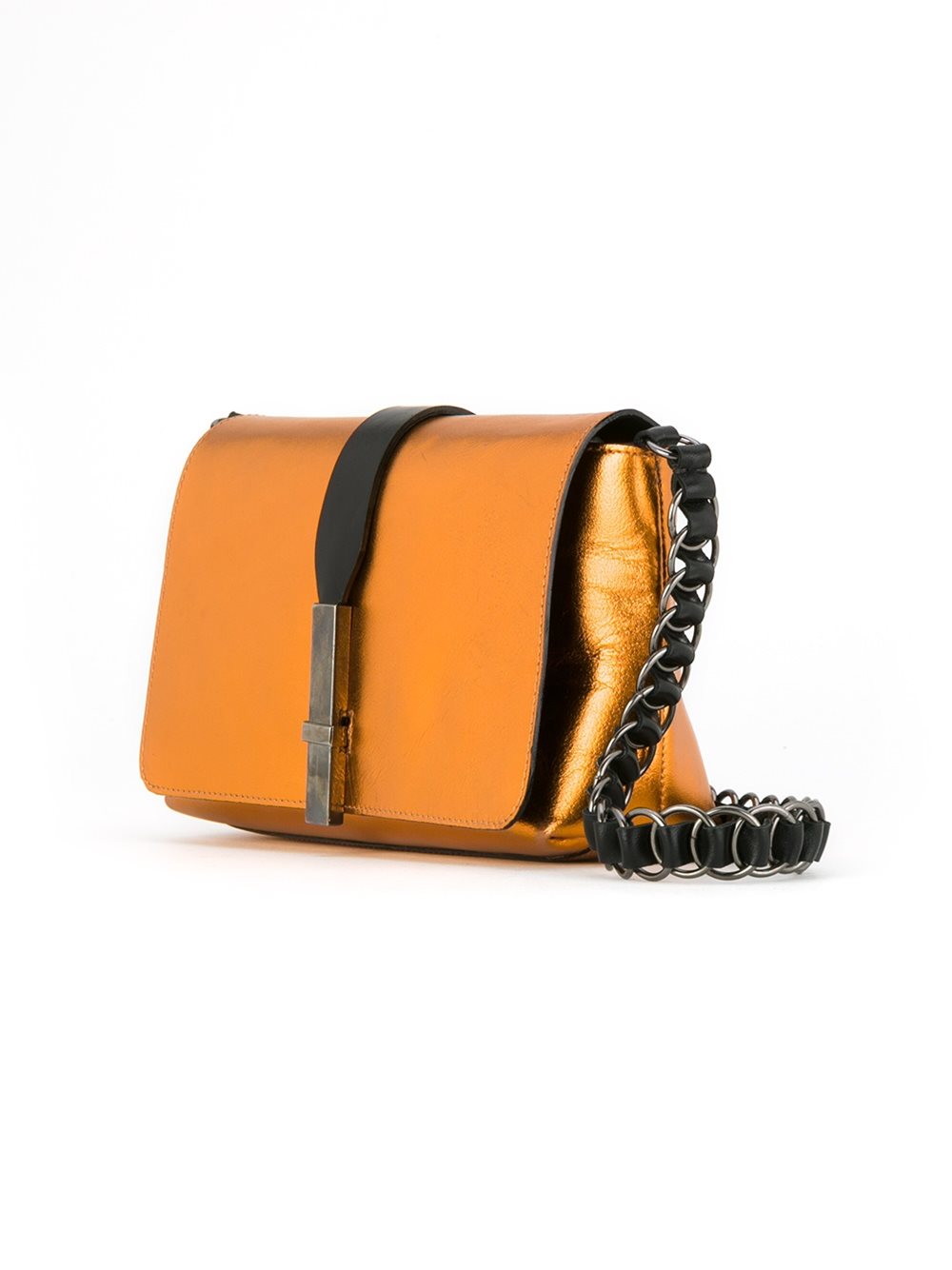 metallic crossbody bag