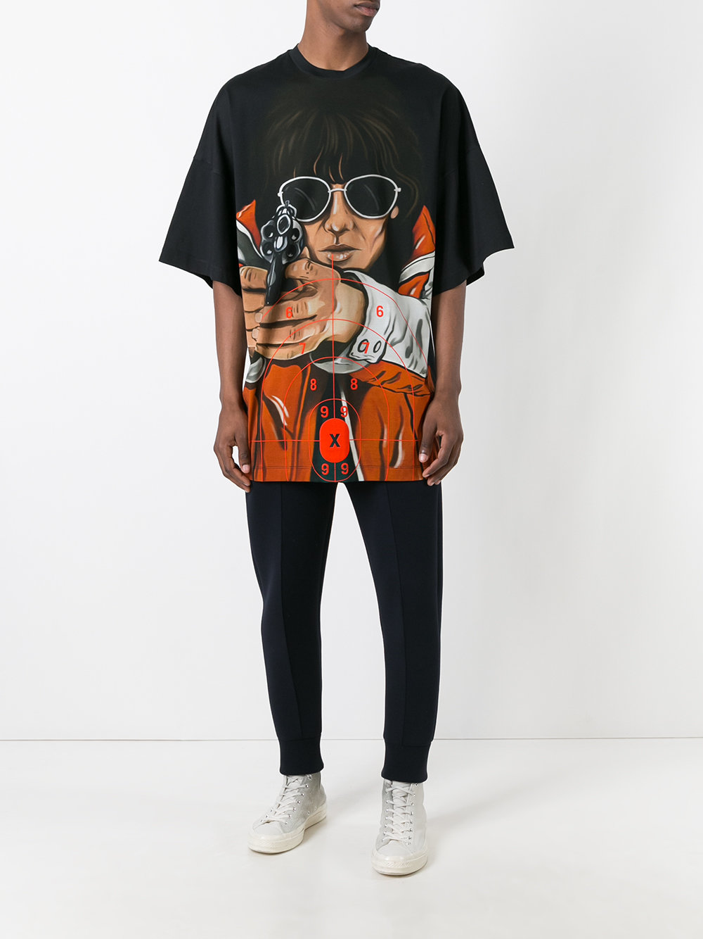 aim print T-shirt 
