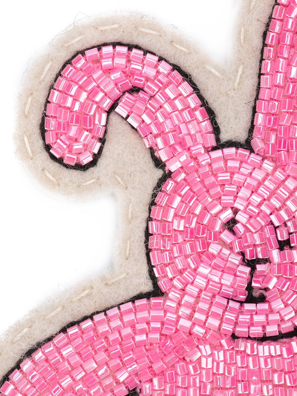 beaded bunny velcro patch