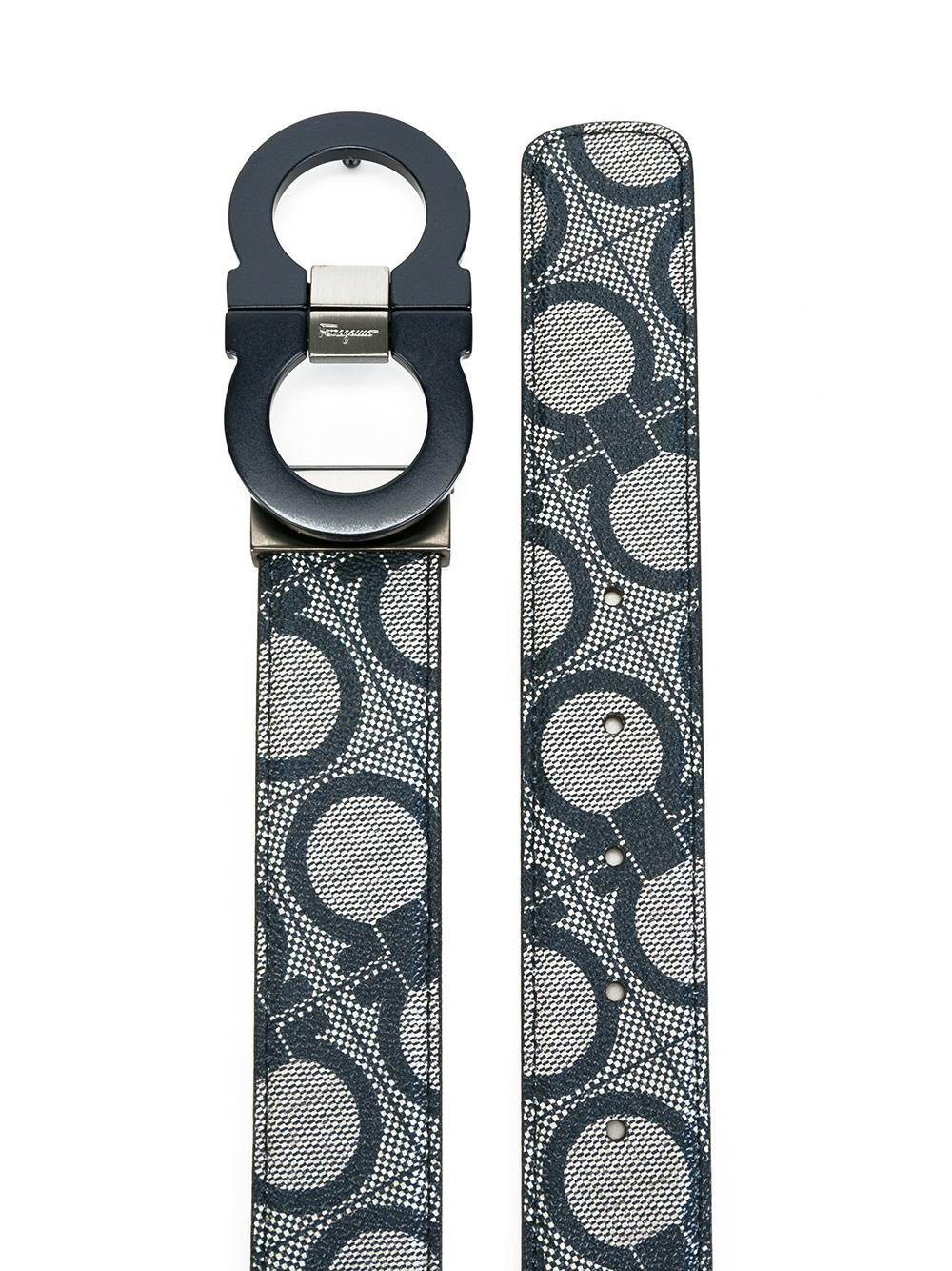 all-over double Gancini belt