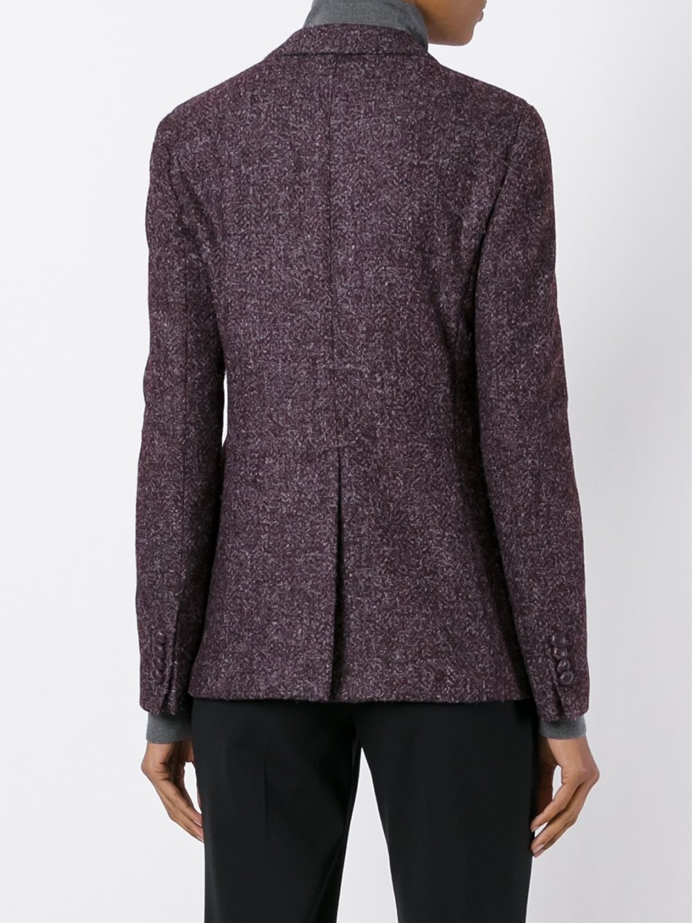 flocked effect blazer