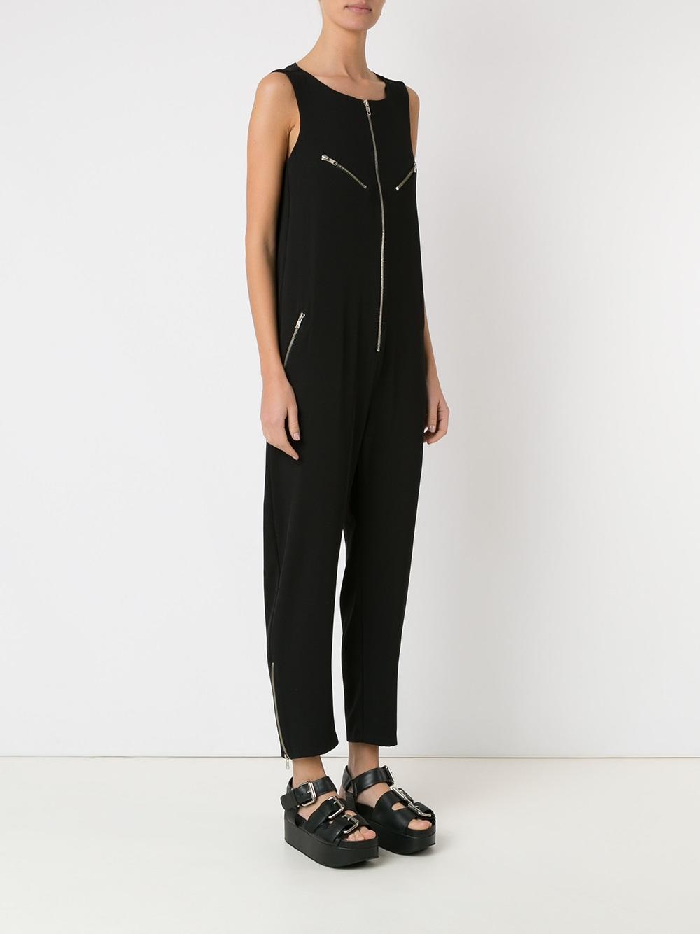 zipped jumpsuit