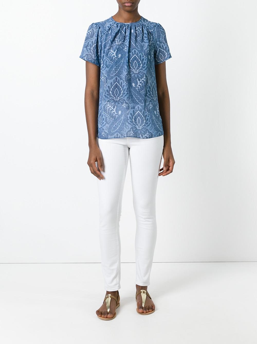 floral print blouse
