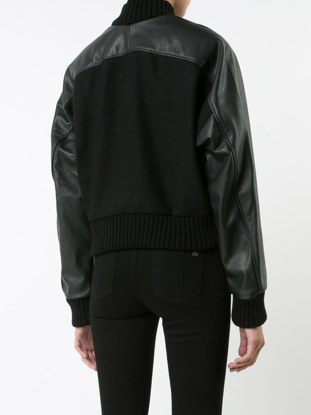 cropped varsity jacket