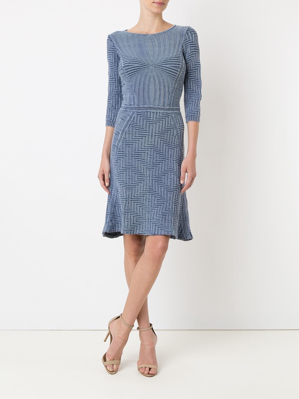 ribbed tricot dress