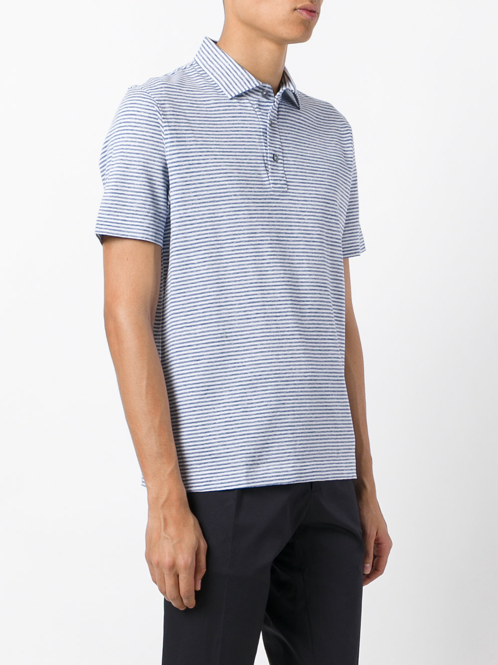 striped polo shirt 