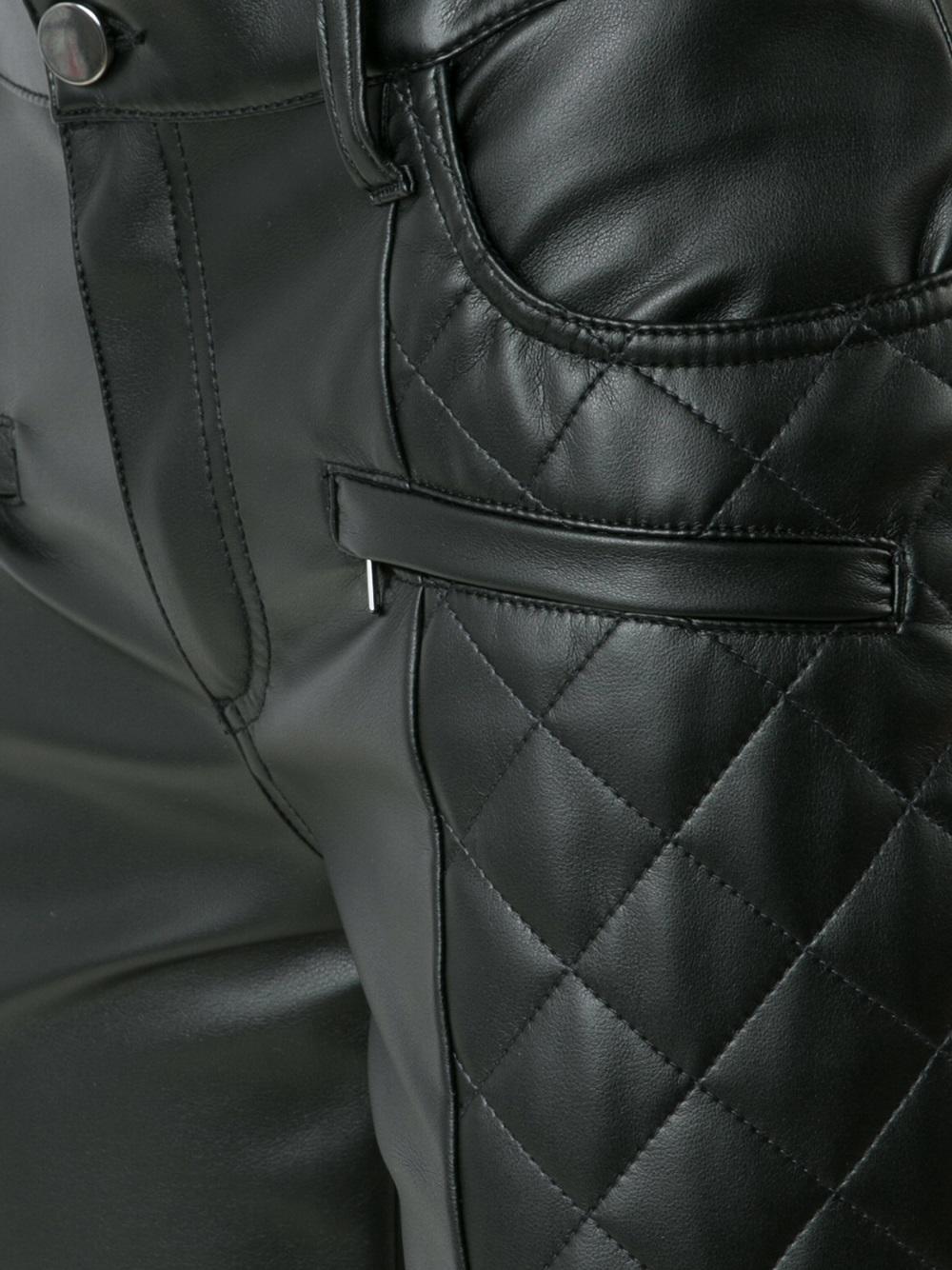 quilted skinny trousers 
