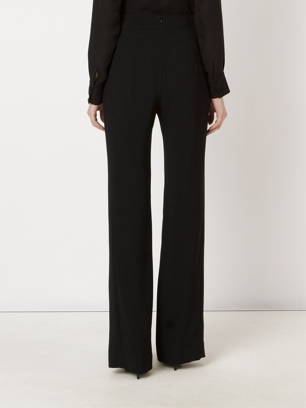high waisted tailored trousers