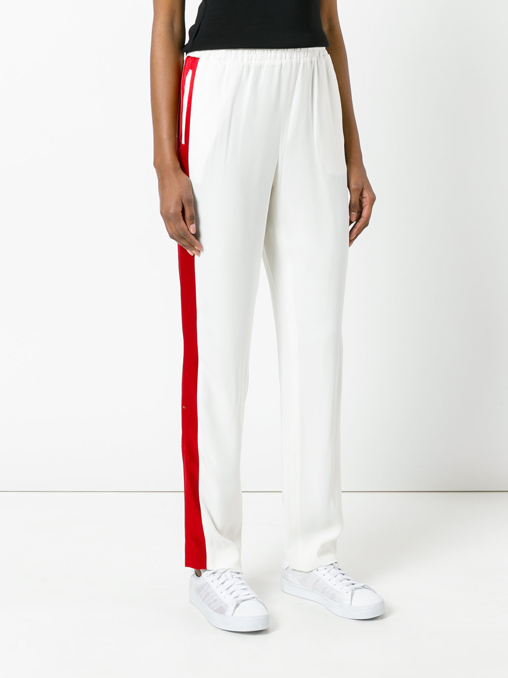 contrast stripe trousers 