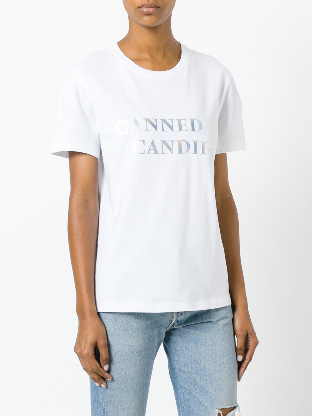 slogan front T-shirt