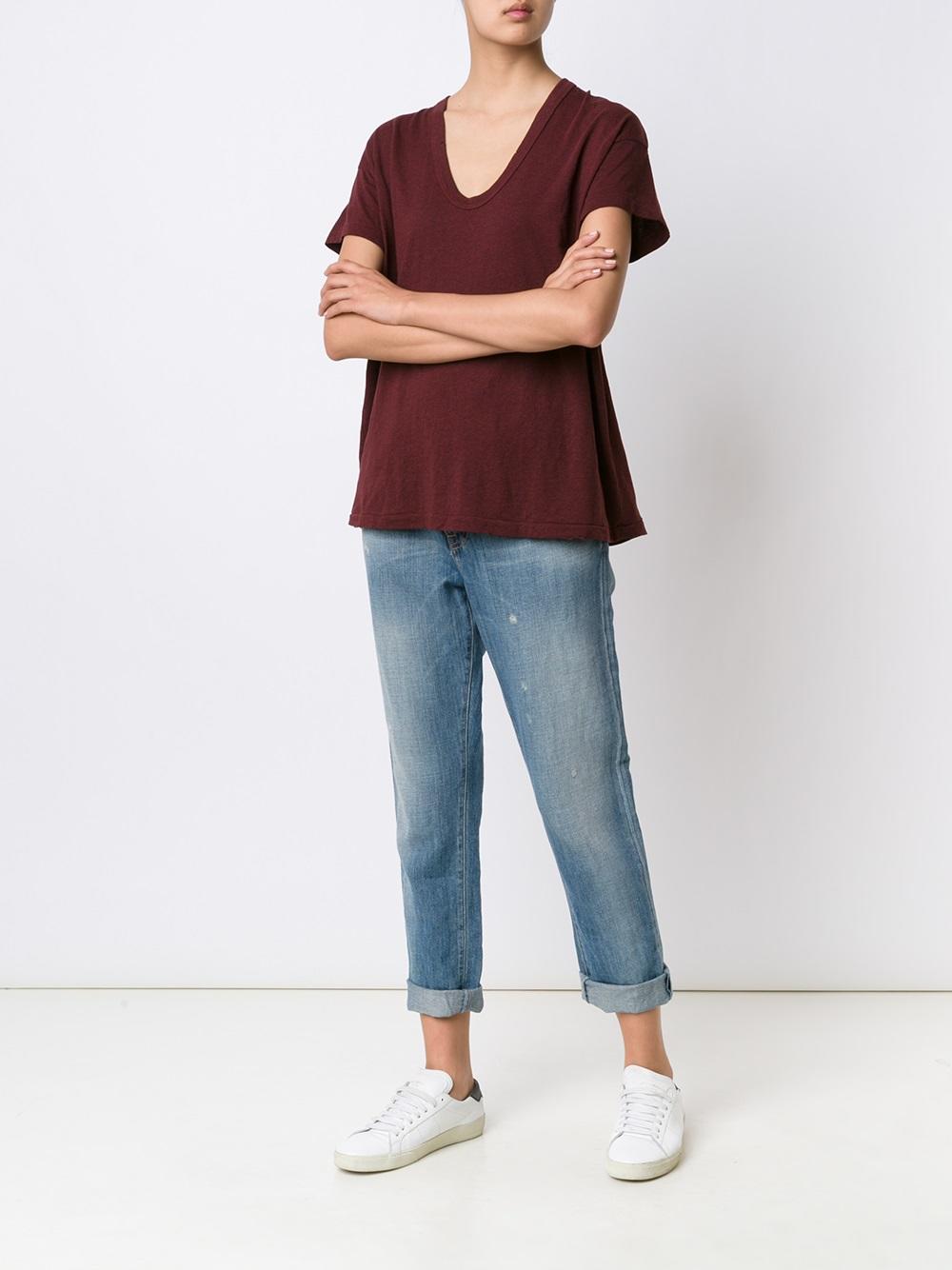 scoop neck T-shirt 