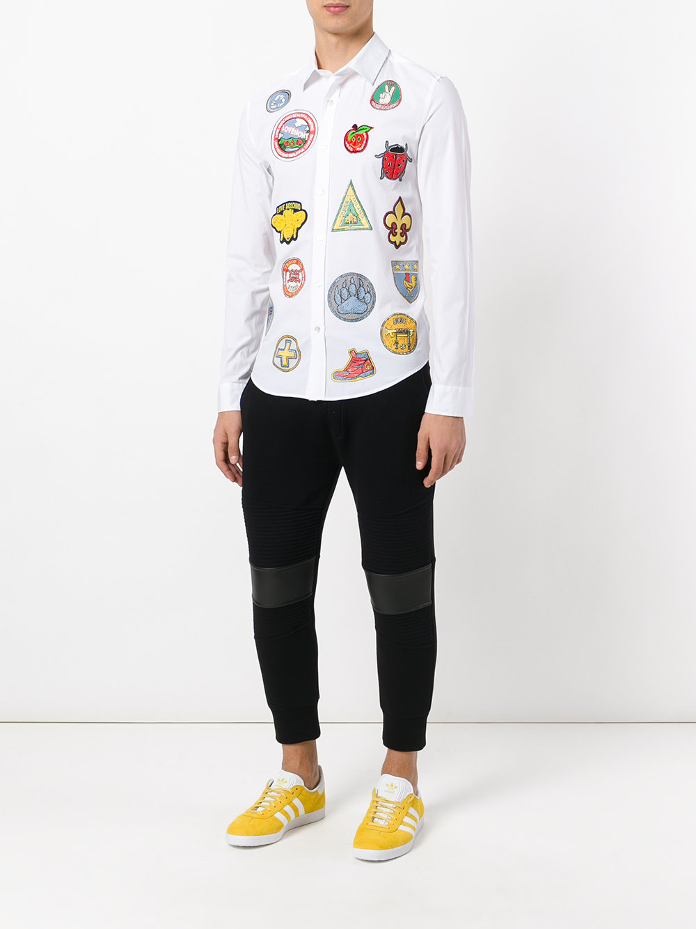 multi-patches & prints shirt