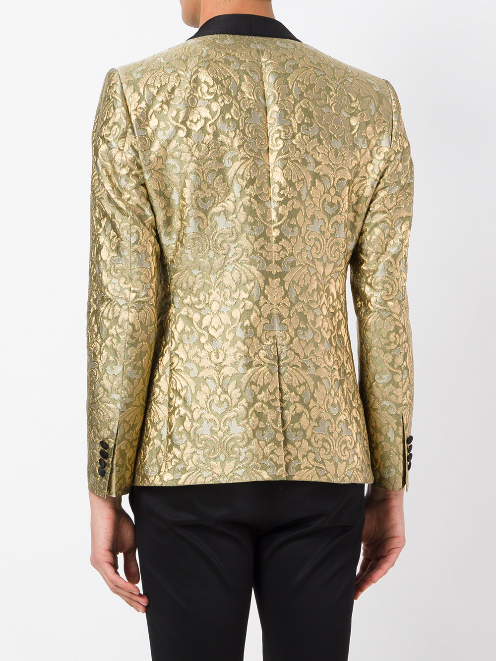 paisley embossed blazer