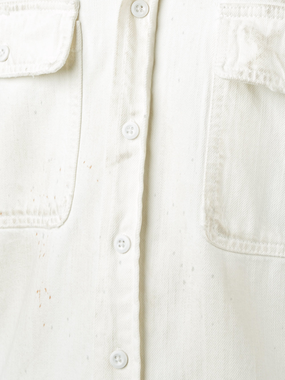 frayed denim shirt 