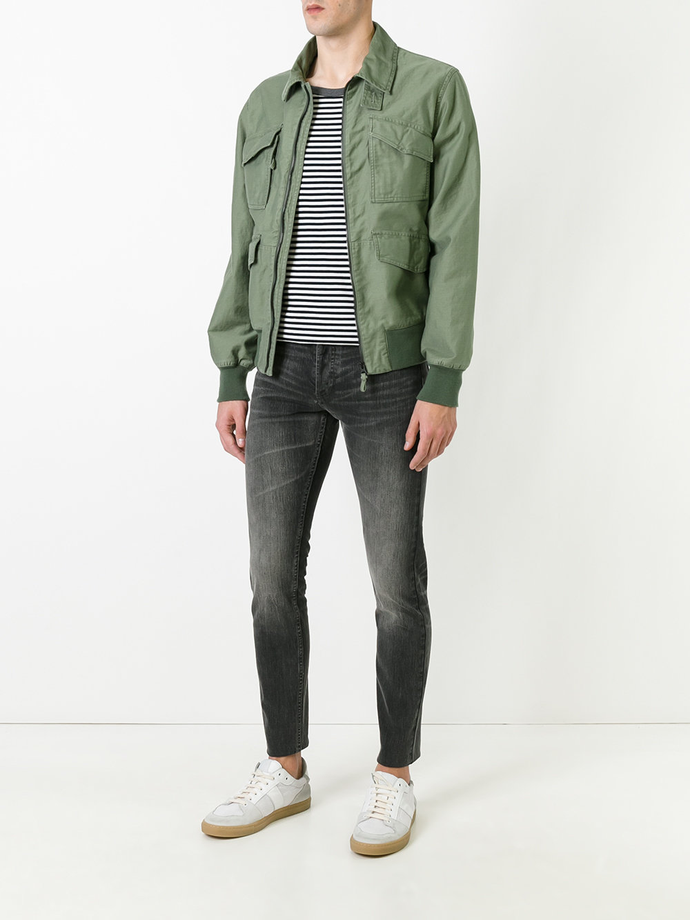 front pocket bomber jacket 