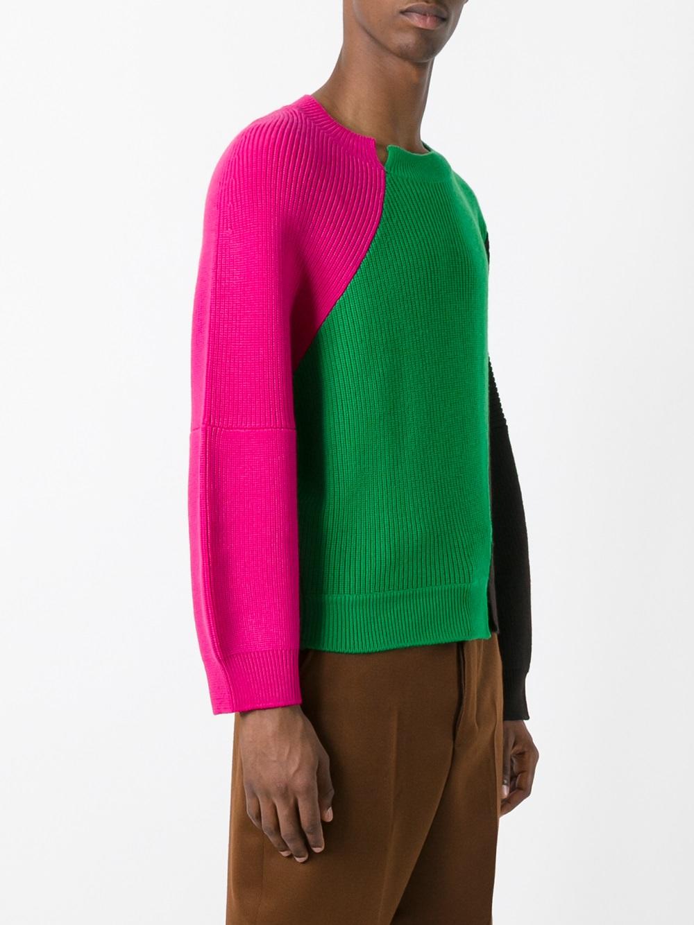 colour block jumper 