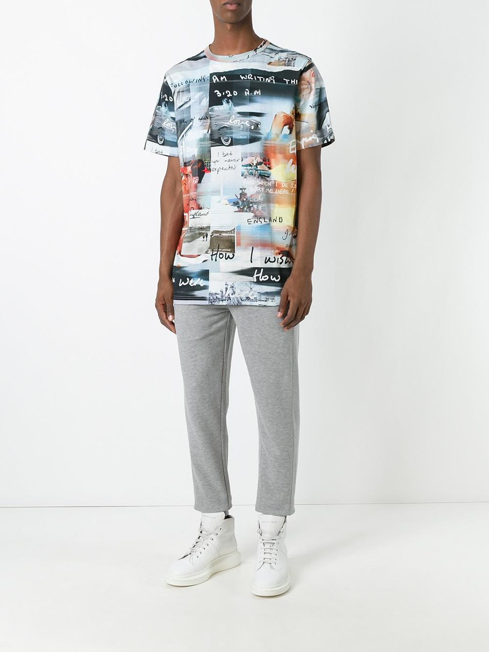 stylised print T-shirt