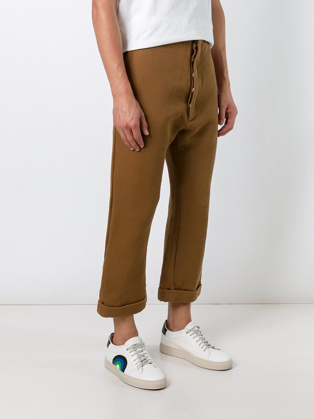 flared cropped trousers