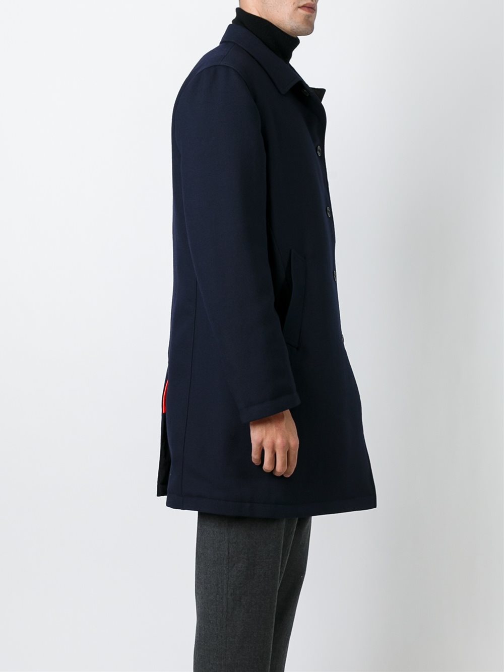 button front short coat