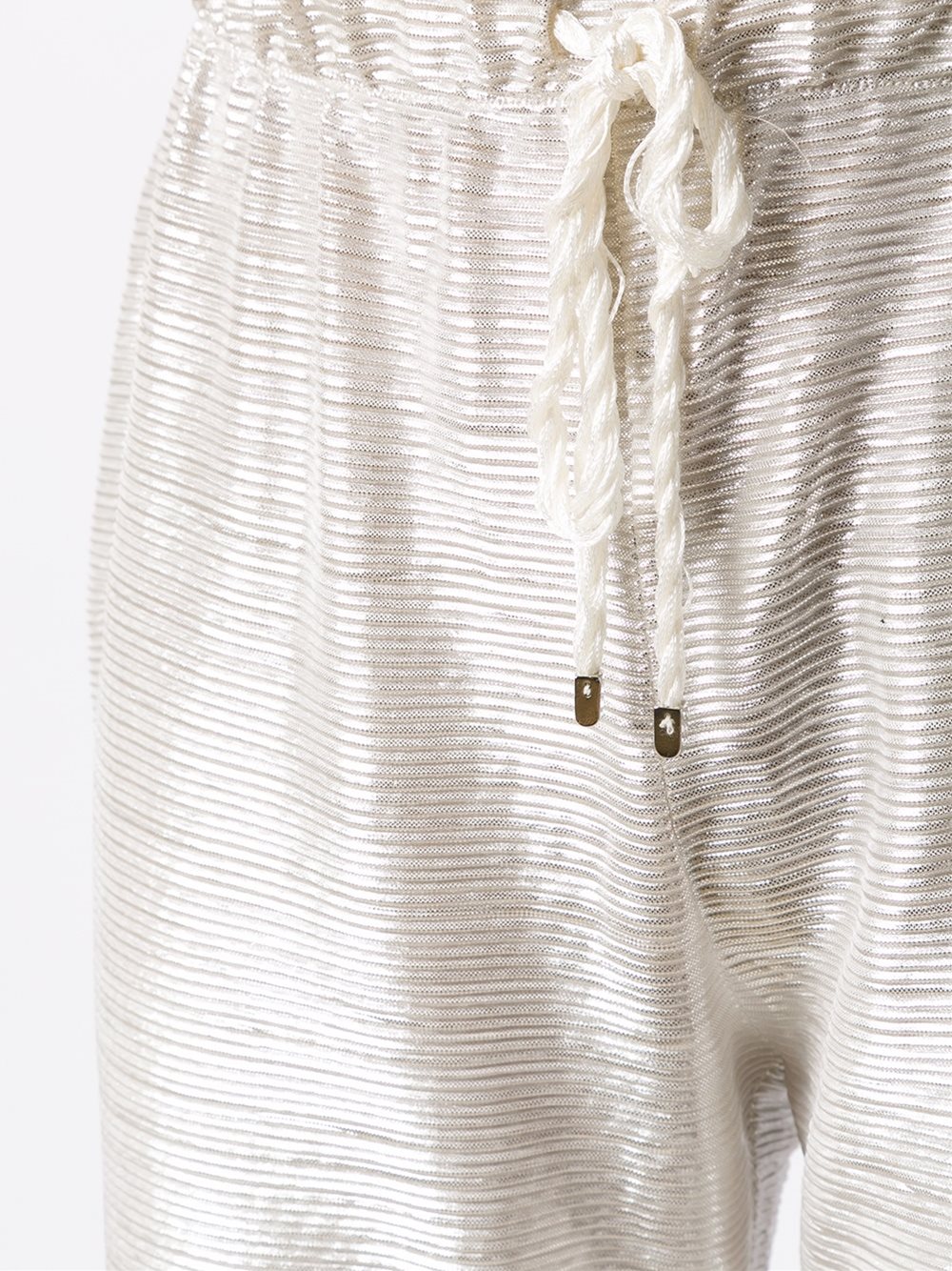 metallic trousers