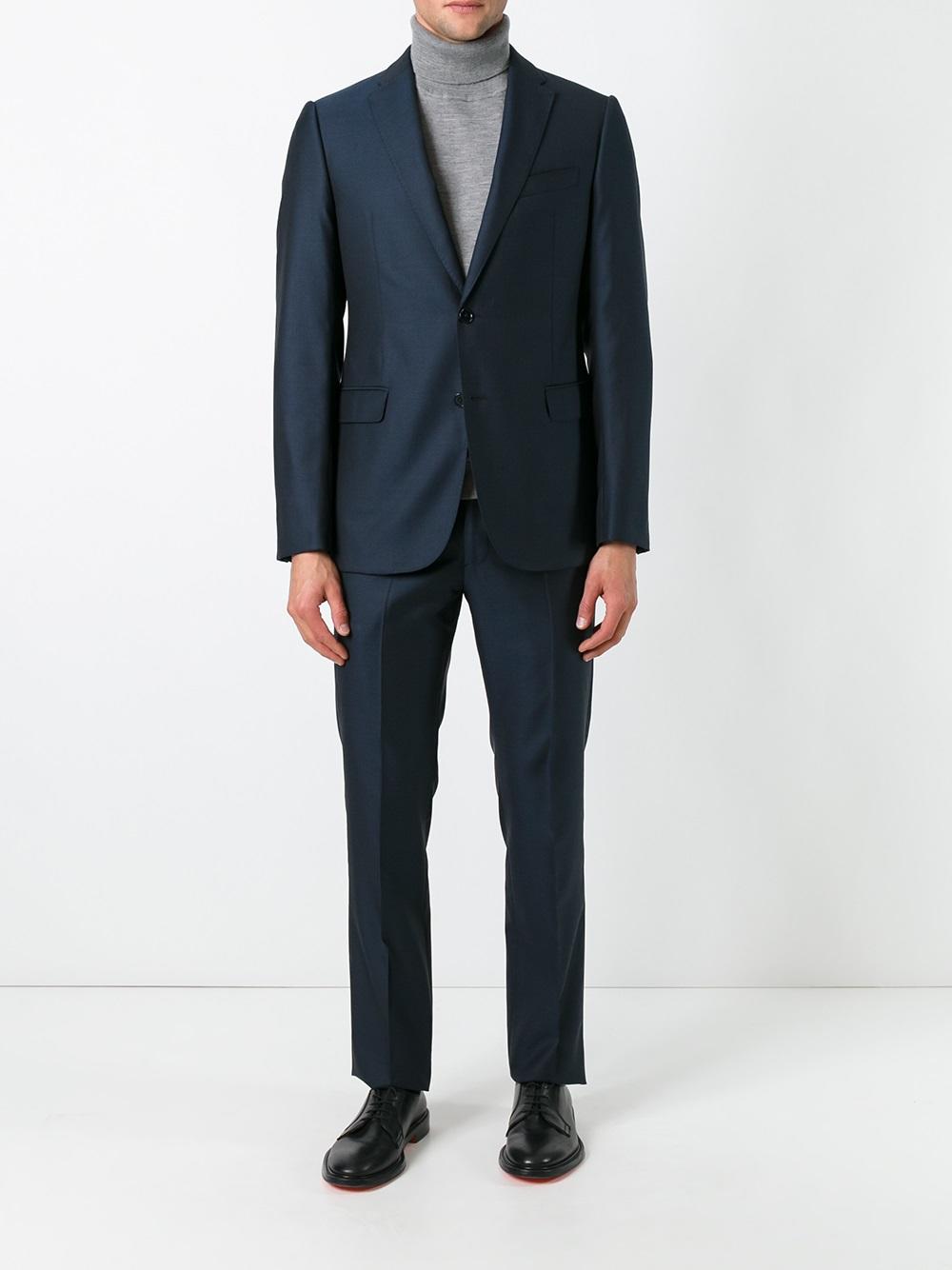 flap pockets formal suit