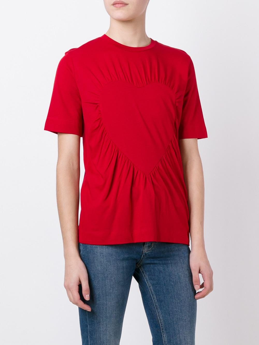 flared hem T-shirt 