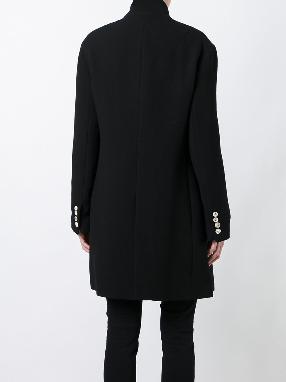 high neck coat