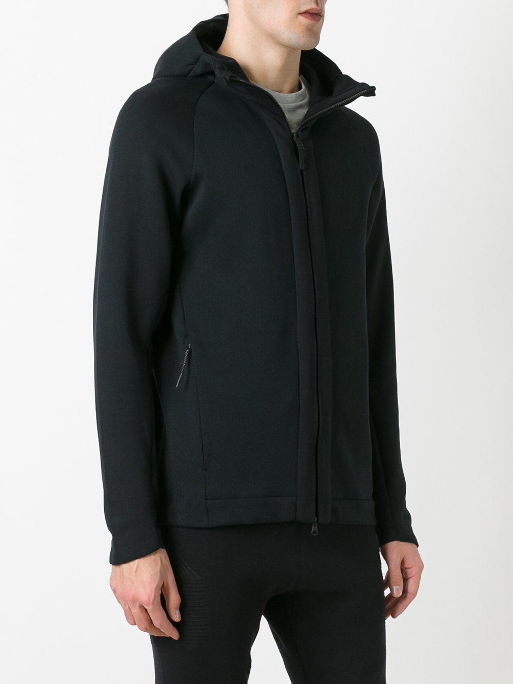 zip hooded cardigan 
