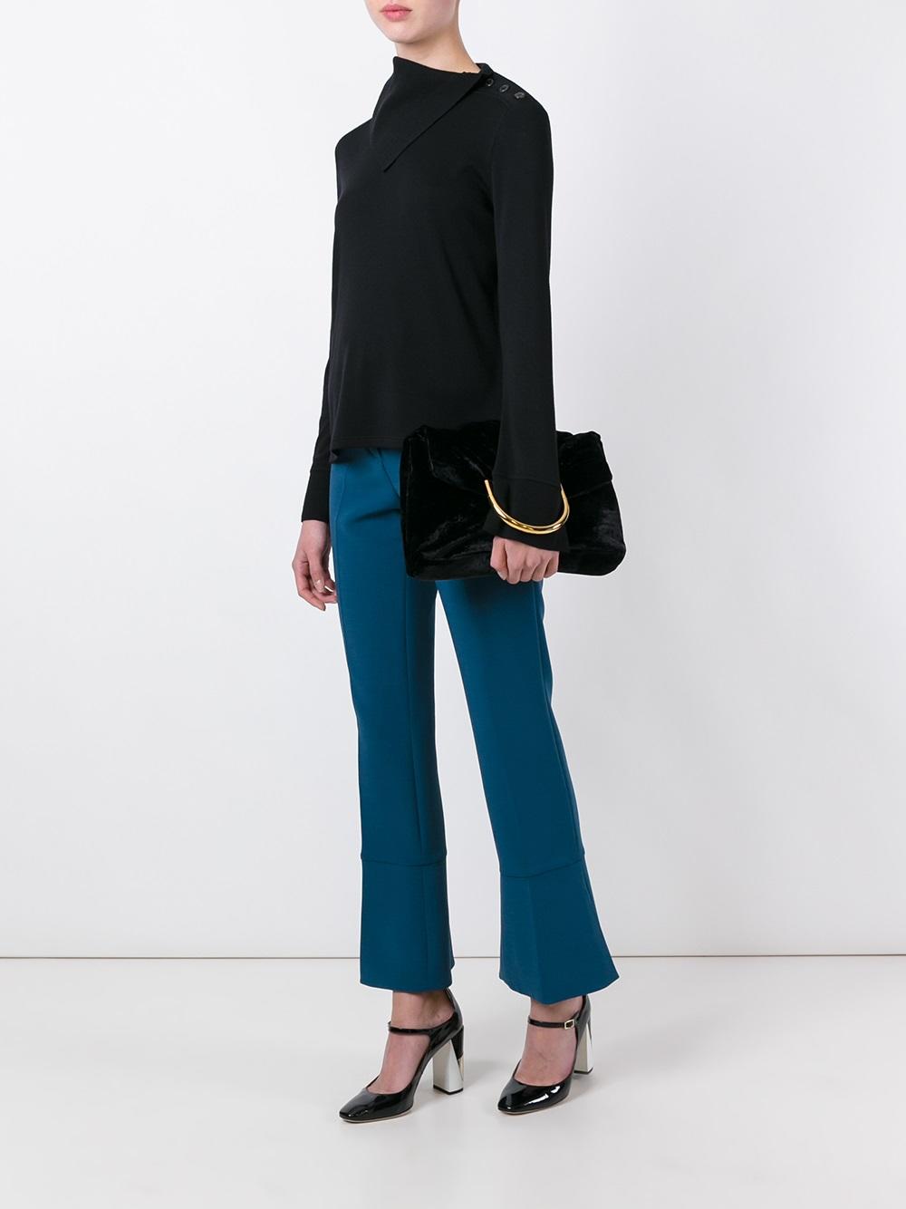 asymmetric collar jumper 