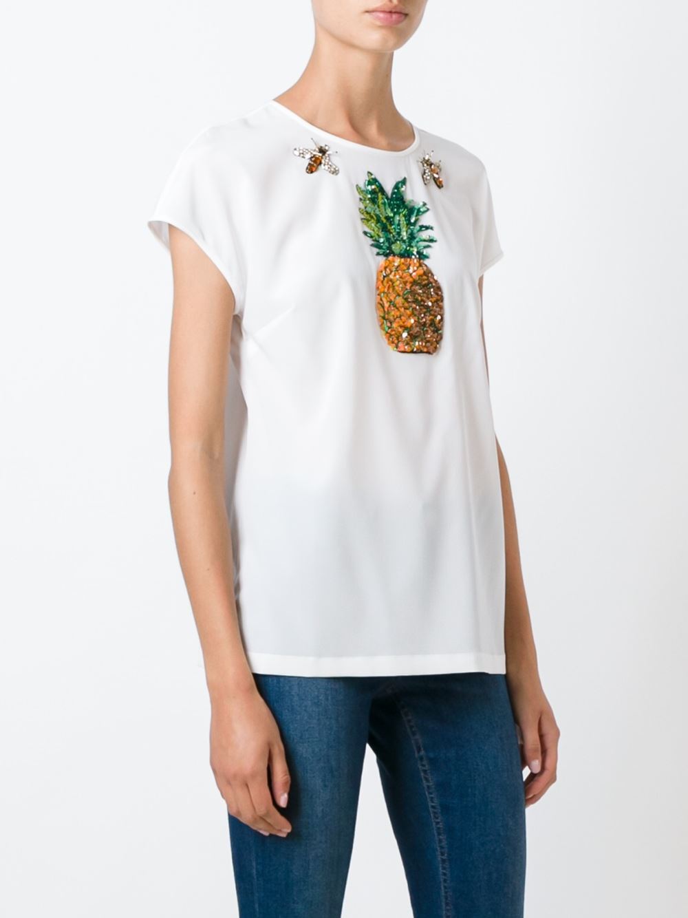 embellished shortsleeved top 