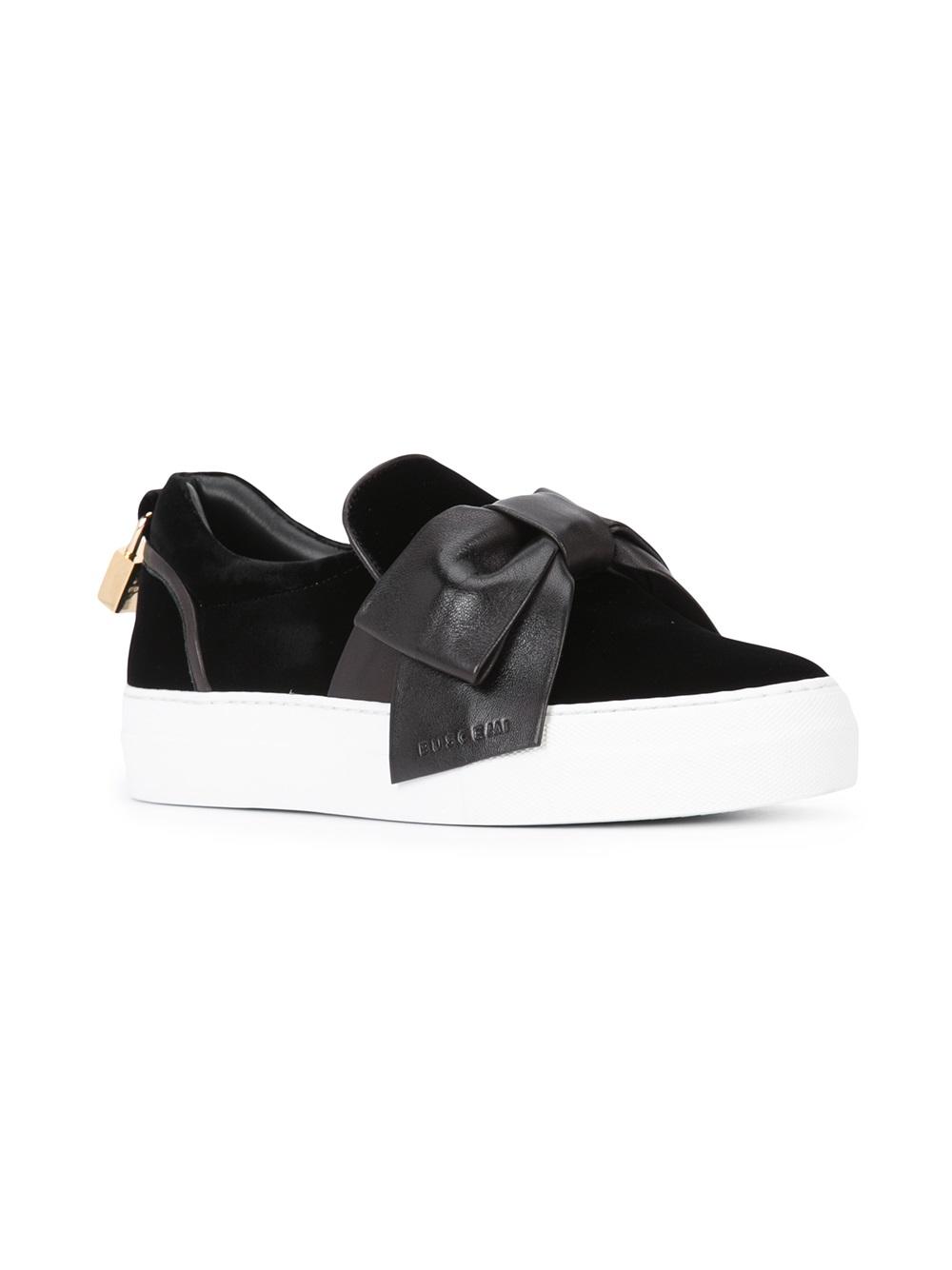 front bow slip-on sneakers