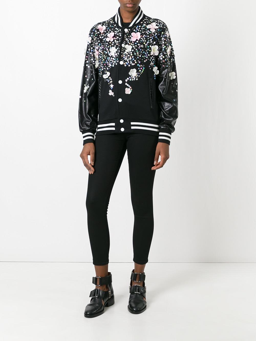 floral print bomber jacket 