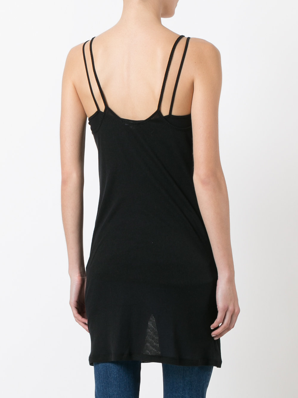 elongated ribbed cami