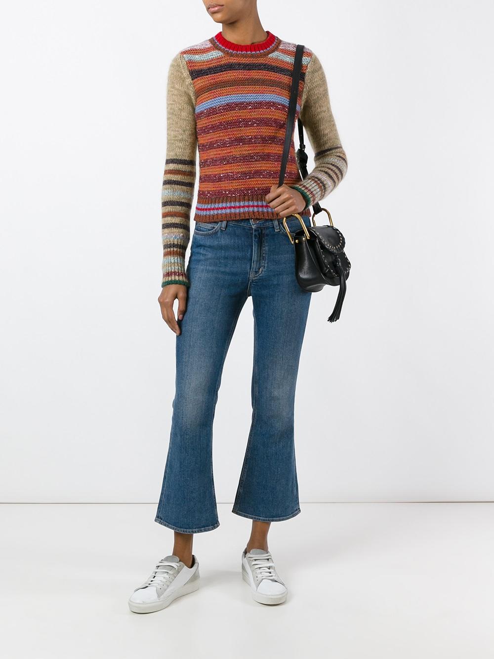striped short jumper
