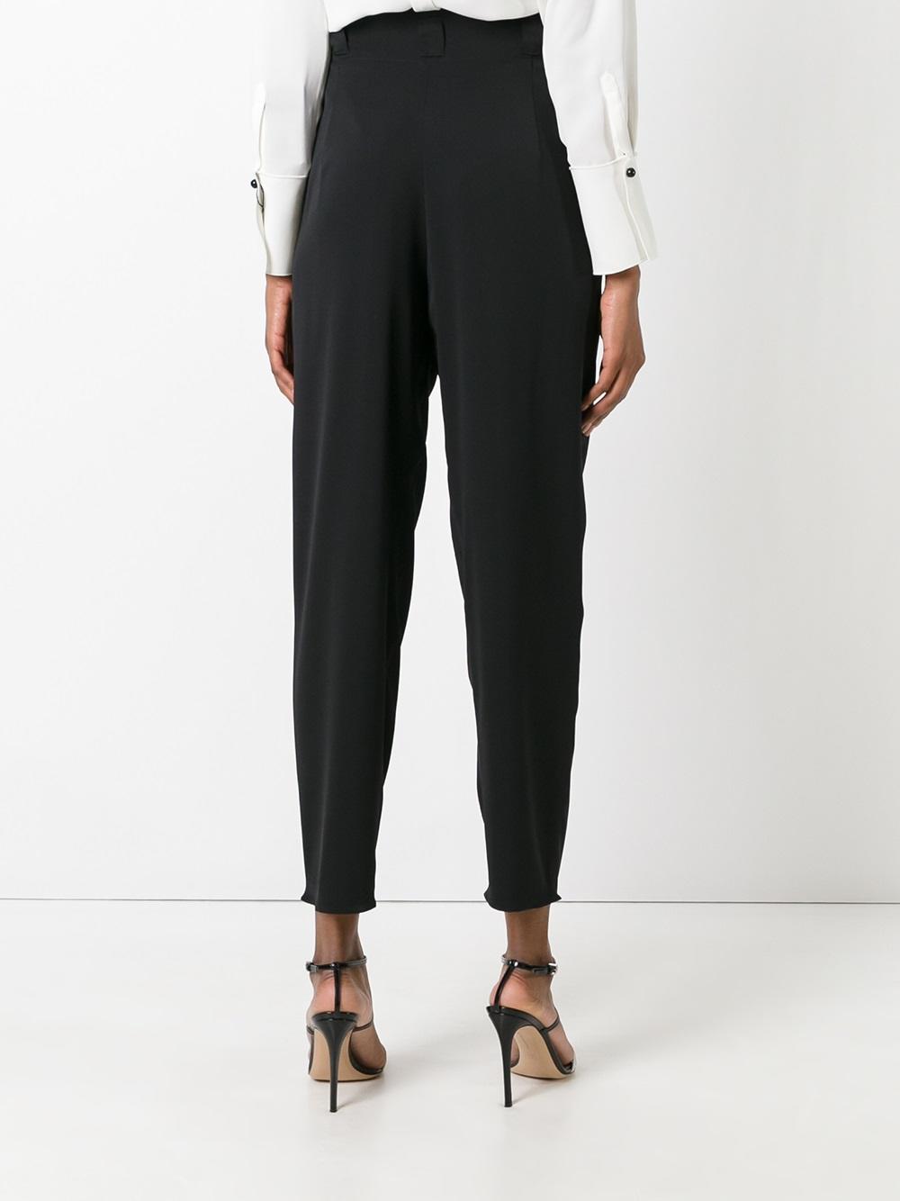 high waisted cropped trousers 