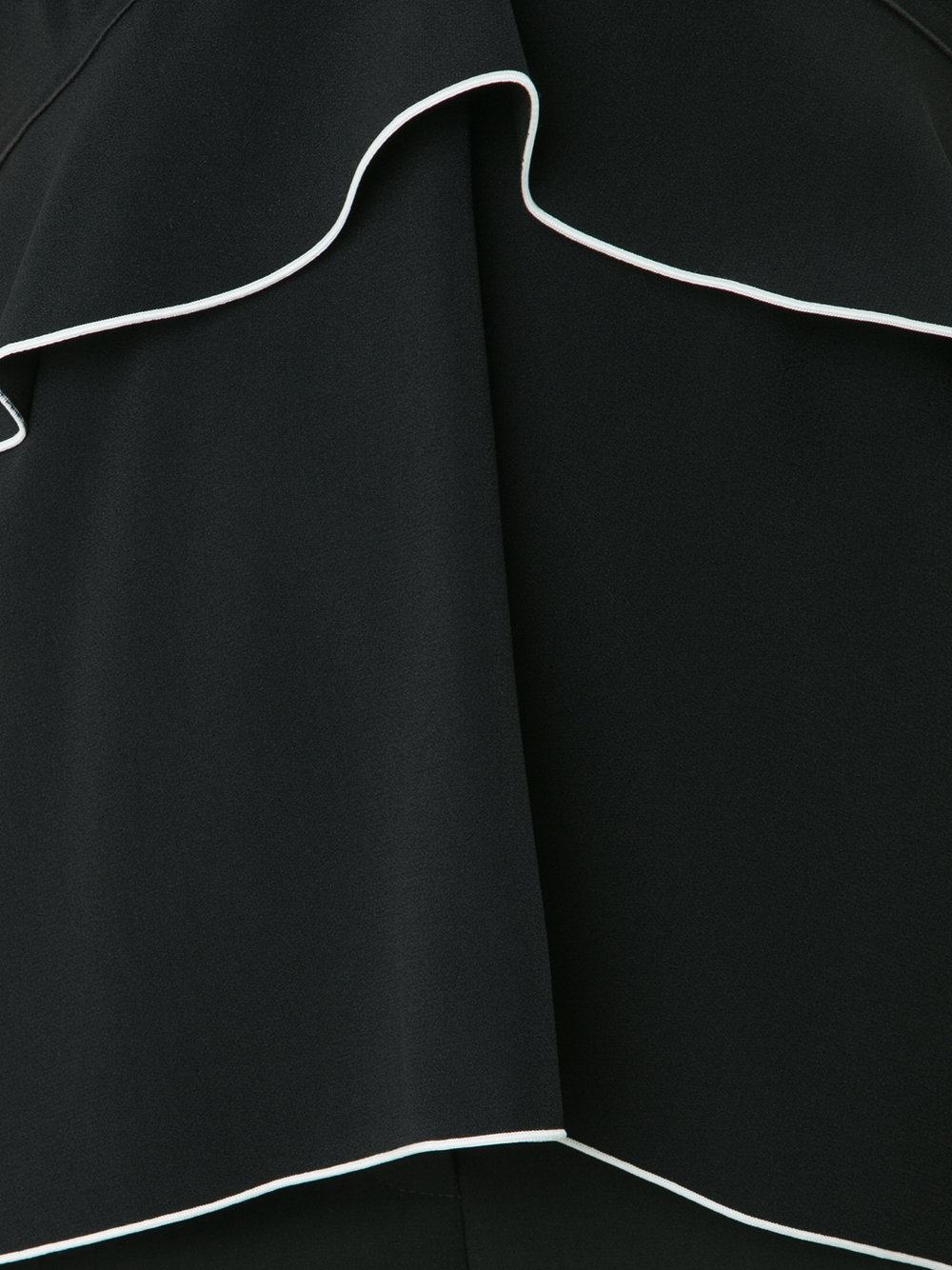 ruffle trimmed blouse