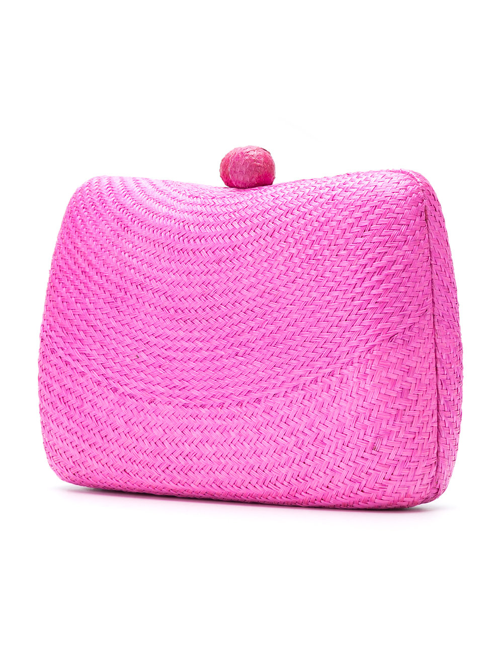 woven straw clutch