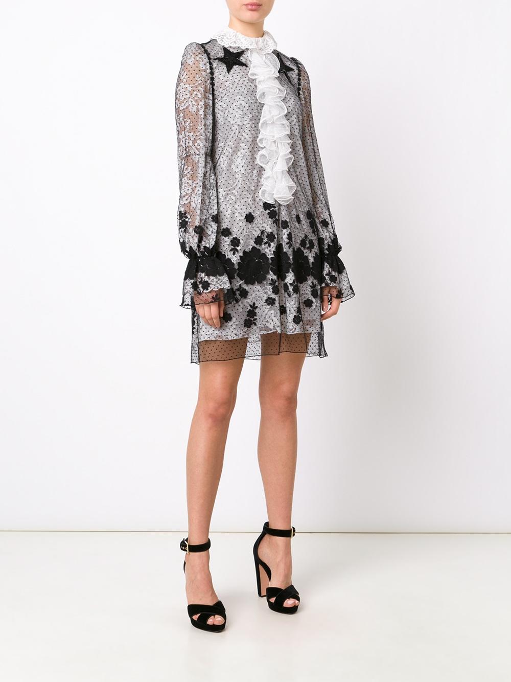 floral overlay dress