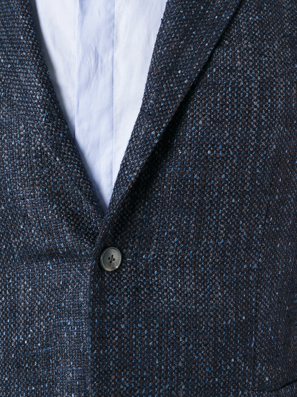 woven two-button blazer