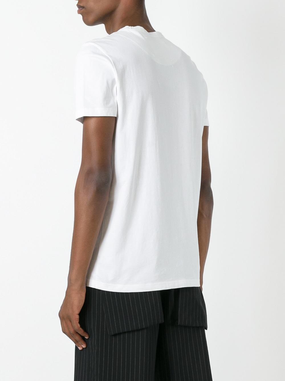 stylised patch T-shirt