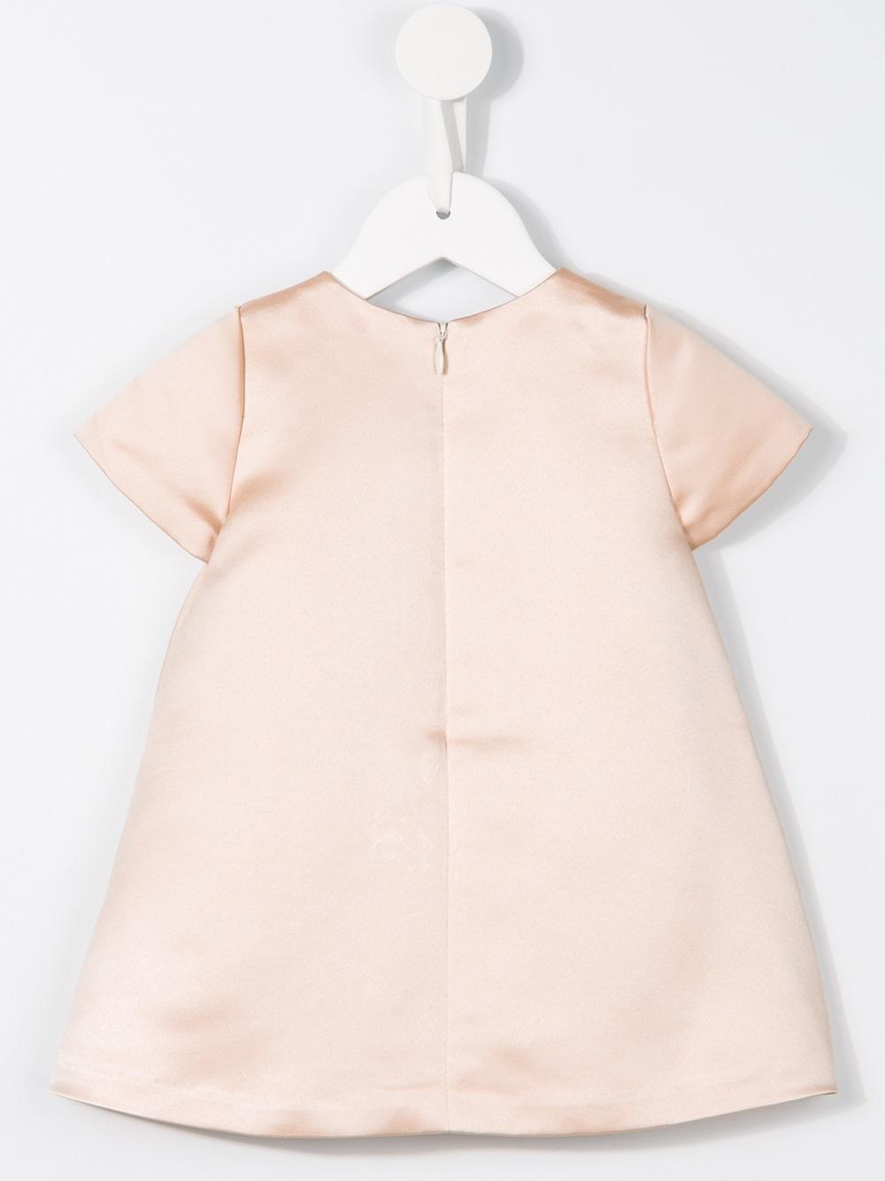 origami bow shift dress