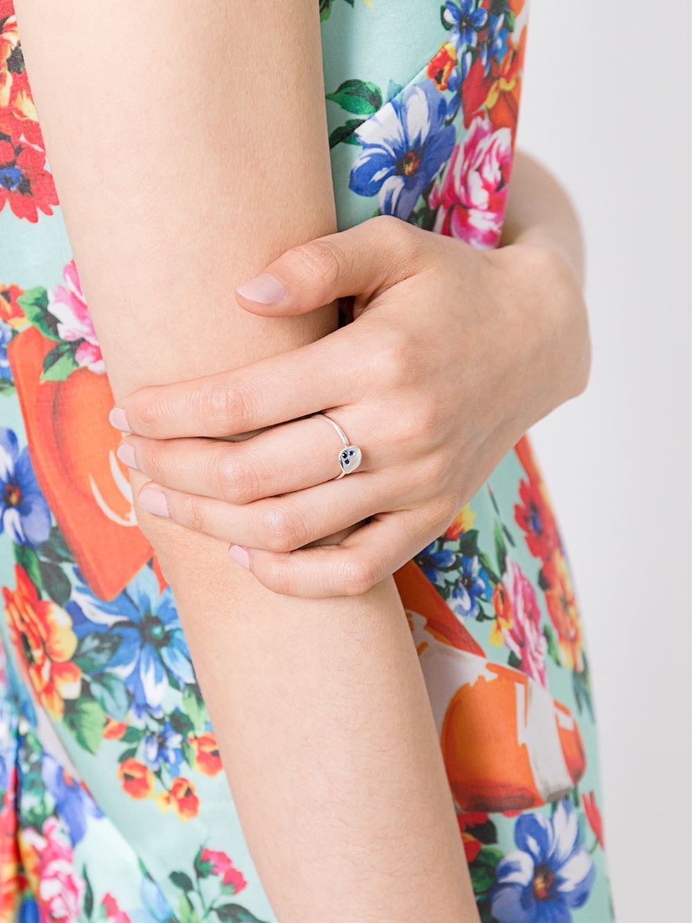 large sapphire nugget ring