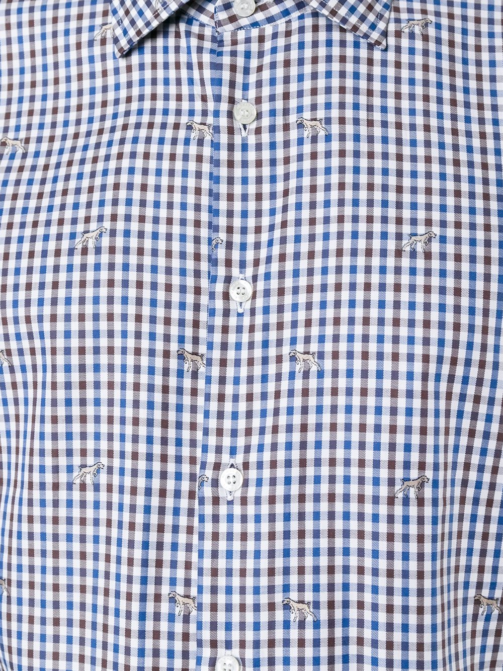 checked button down shirt