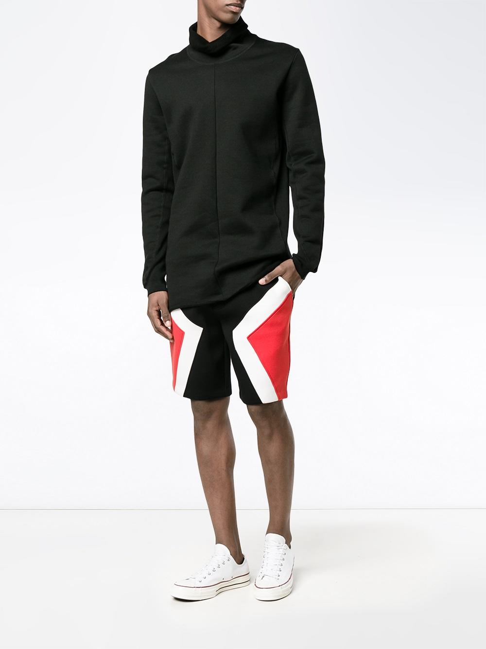 tricolour modernist shorts