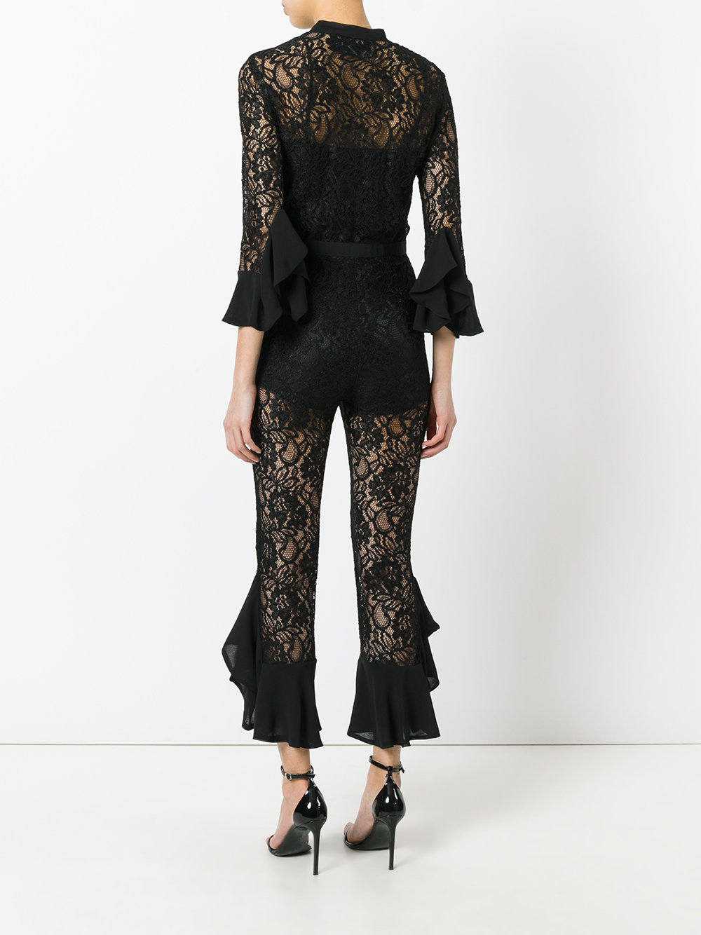 floral lace jumpsuit