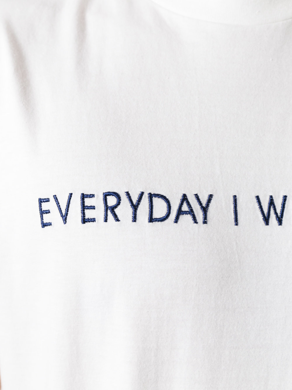 embroidered slogan T-shirt 