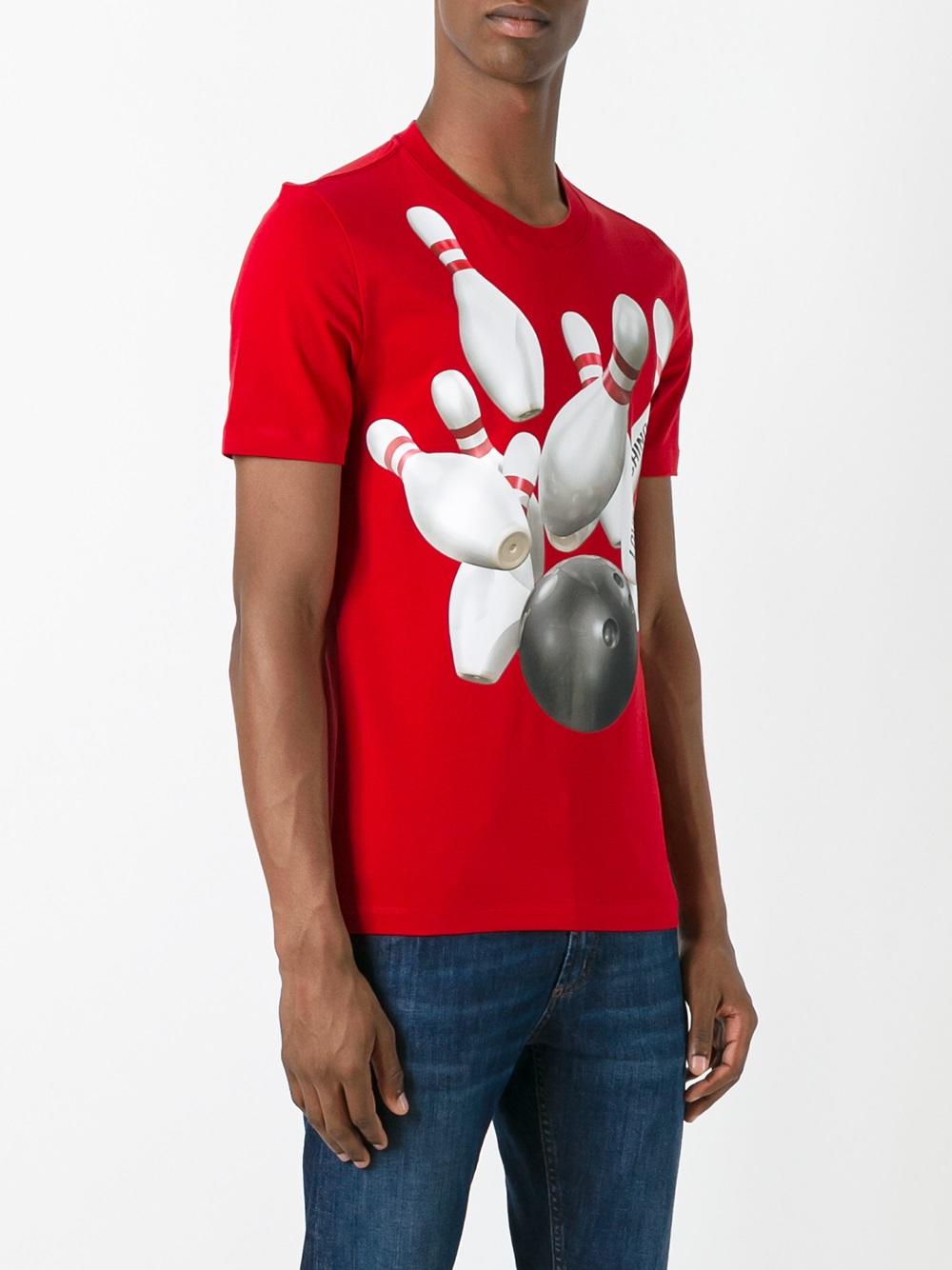 'Bowling' print T-shirt